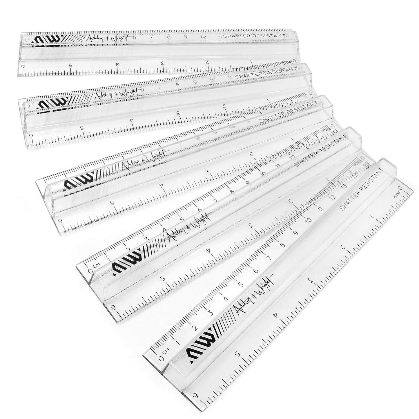 Shatter Resistant Raised Rulers - 6 Inch / 15cm