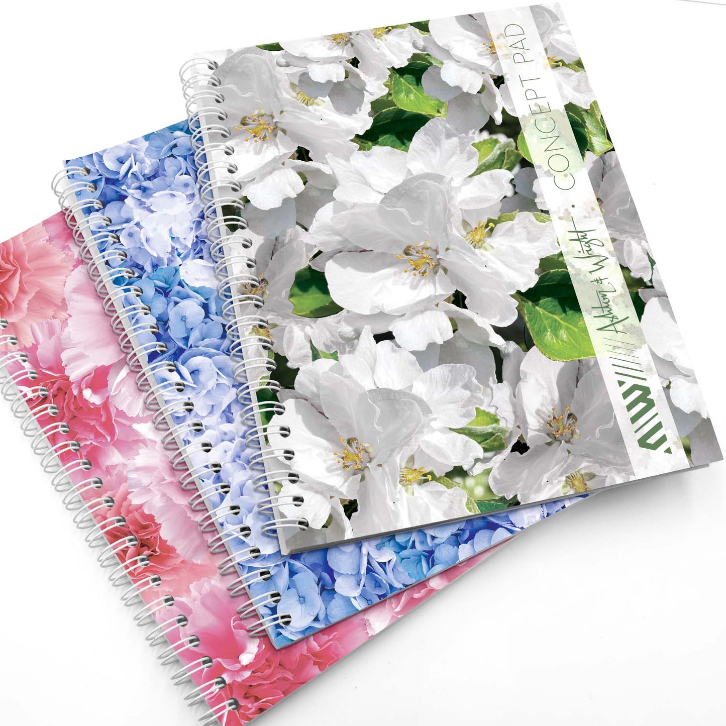 A5 Concept Pads - Wiro Notebooks - 140 Pages - Floral Edition