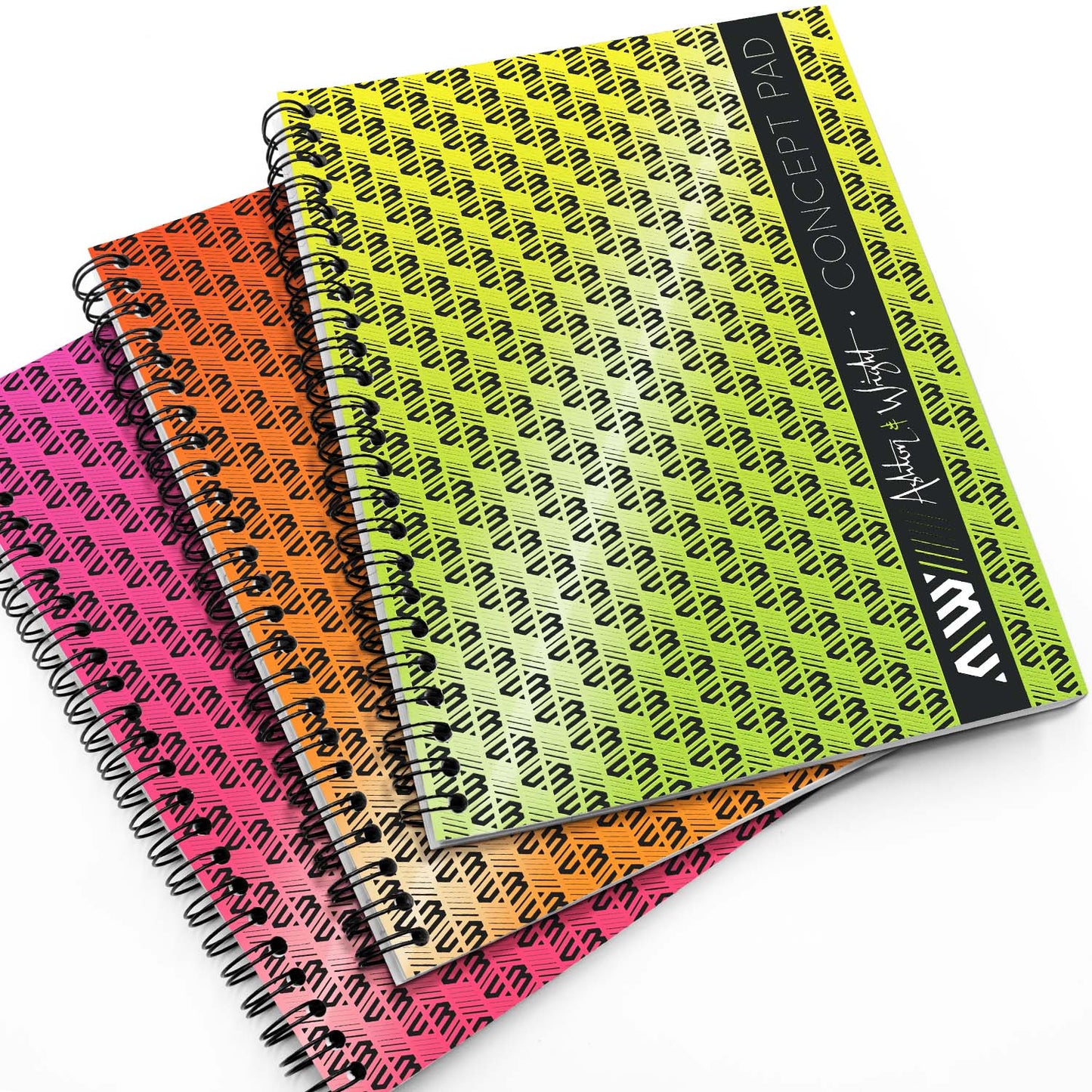 A5 Concept Pads - Wiro Notebooks - 140 Pages - Neon Edition