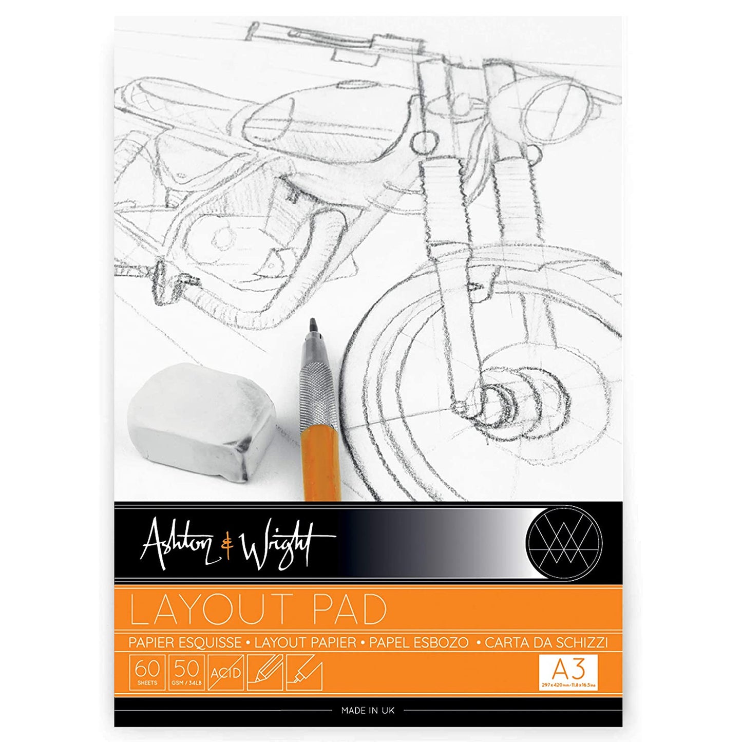 A3 Semi Transparent Layout Pad