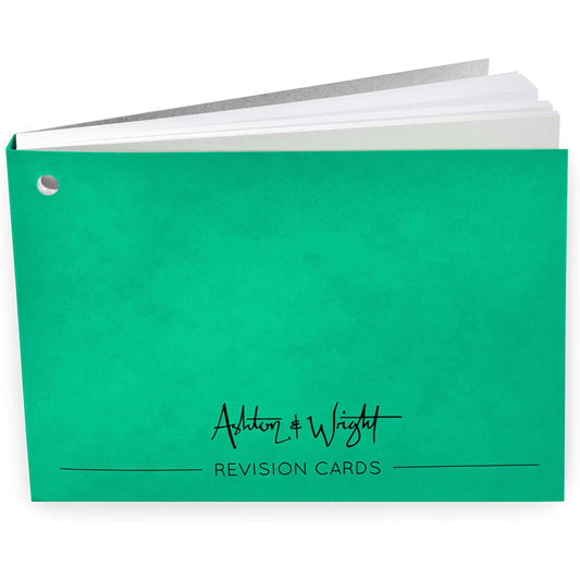 Revision Cards Book - Green Mottled Cover