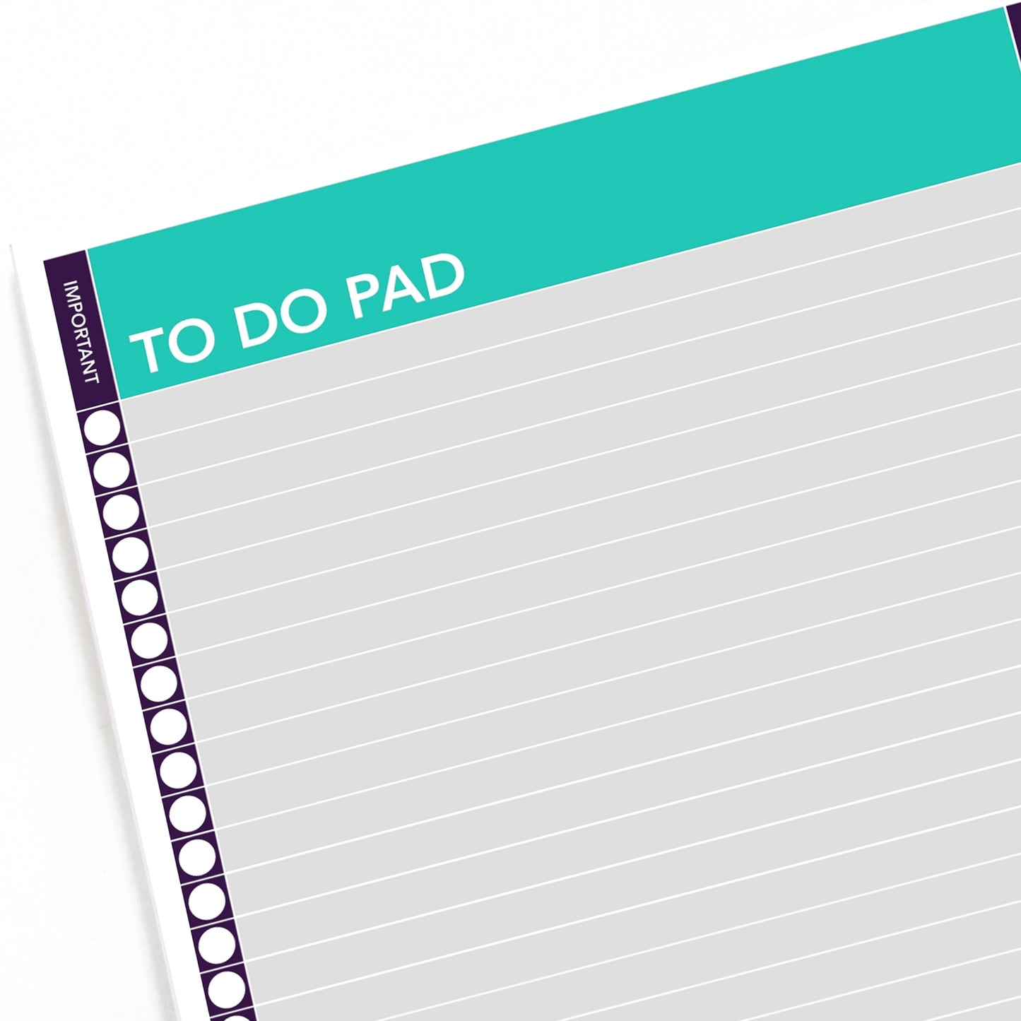 A4 to Do Pad Pad - Green & Purple
