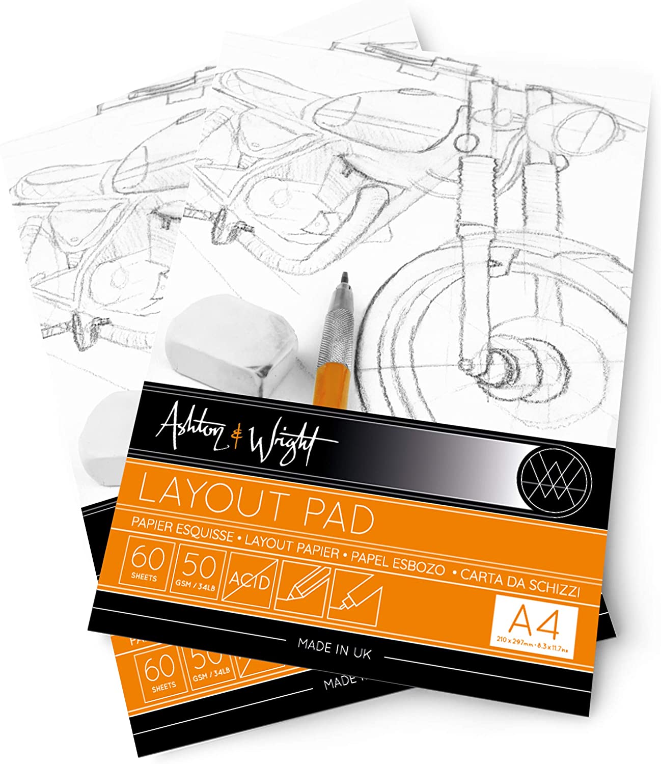 A4 Semi Transparent Layout Pad