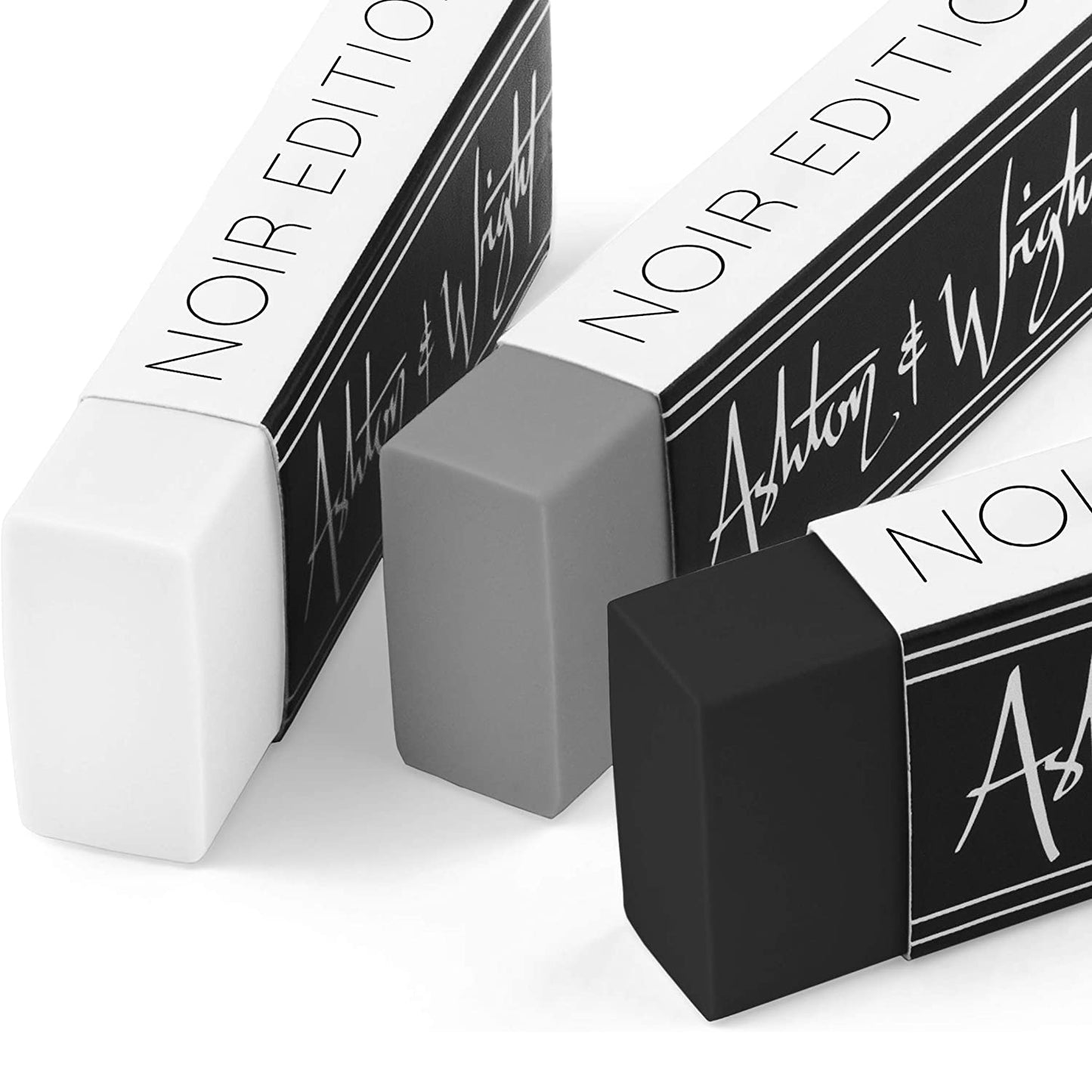 Classic Latex-Free Plastic Erasers - Grey Tones