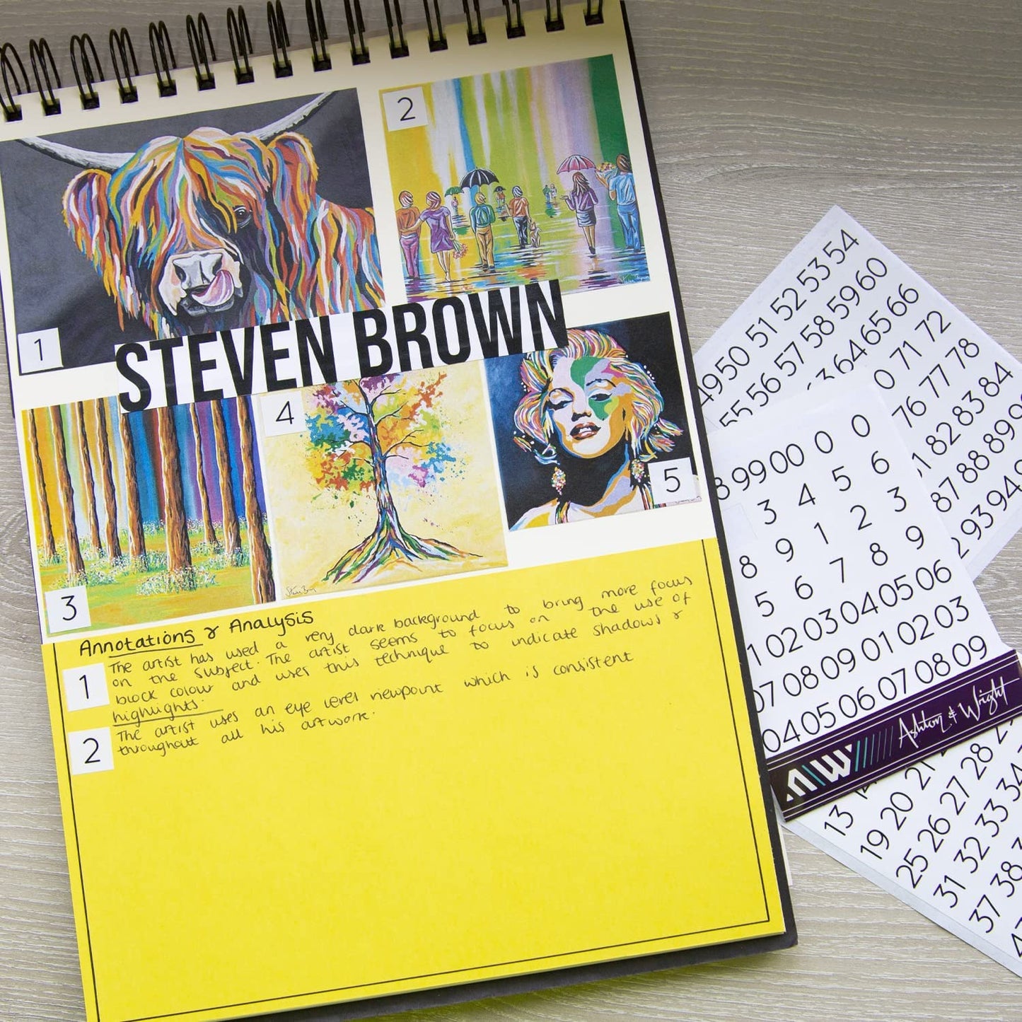 0-99 Numbered Stickers - White