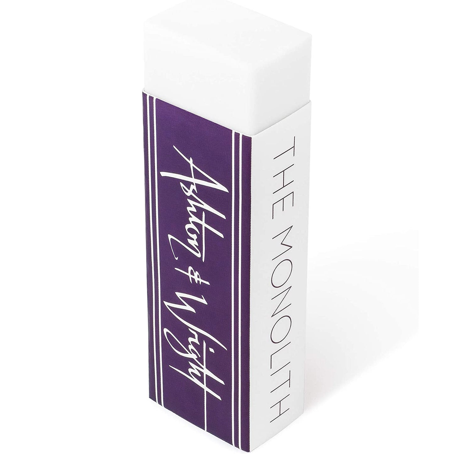 Classic Latex-Free Plastic Monolith Erasers - White