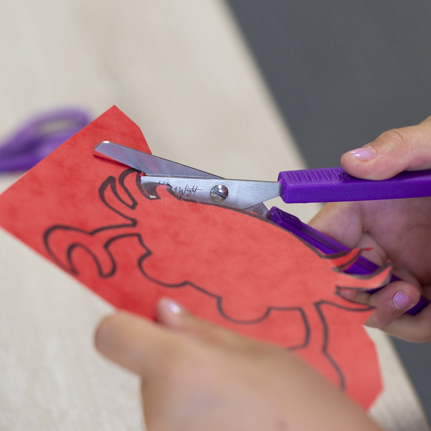 Self-Opening Scissors with Protective Guard - Ambidextrous