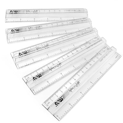 Shatter Resistant Raised Rulers - 6 Inch / 15cm