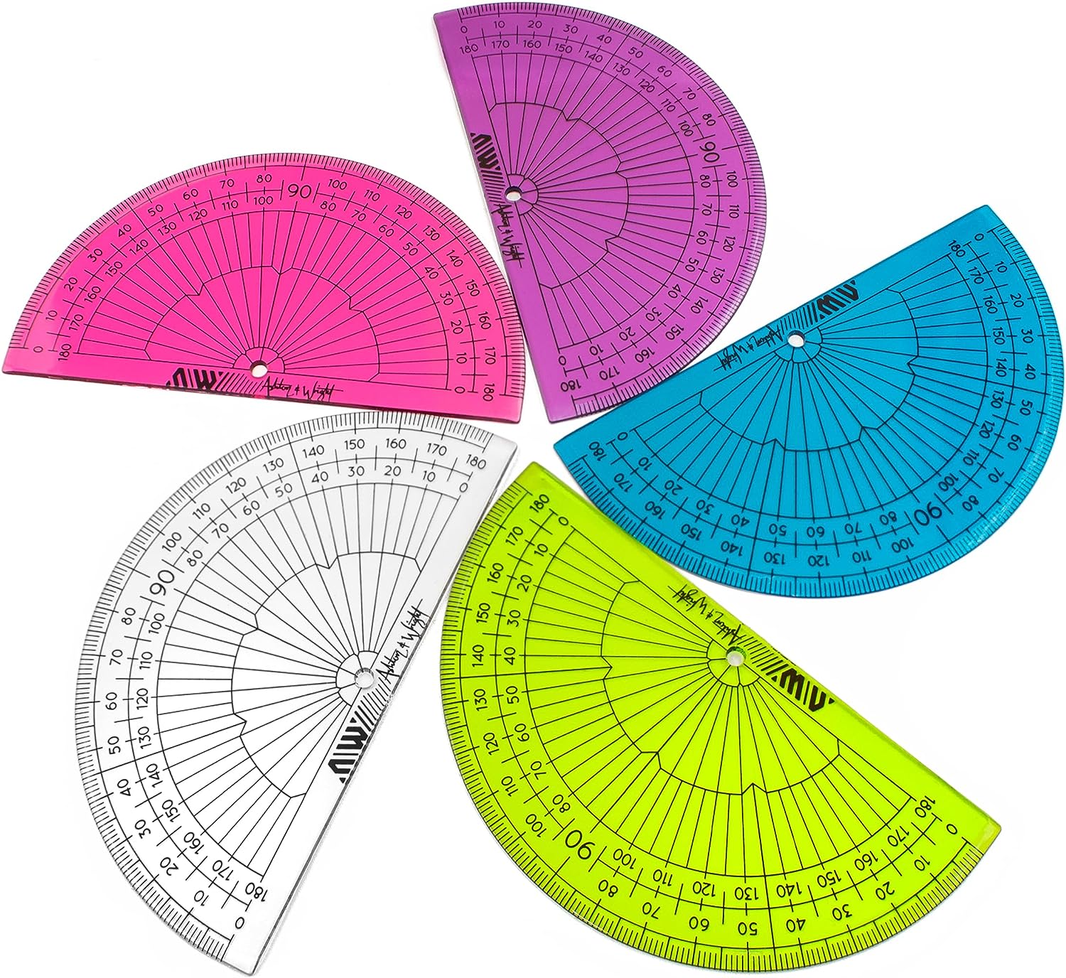 Protructors 180 Degree School Protractors - 10cm – Ashton and Wright