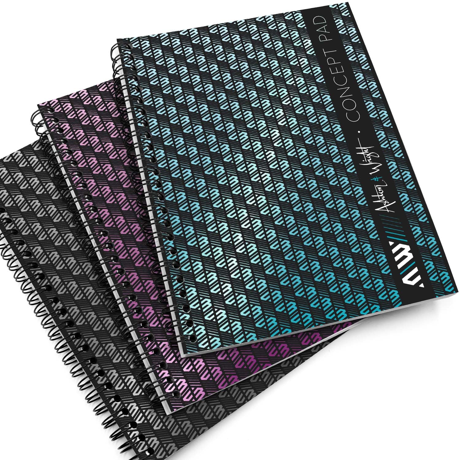 A5 Concept Pads - Wiro Notebooks - 140 Pages - Black Edition