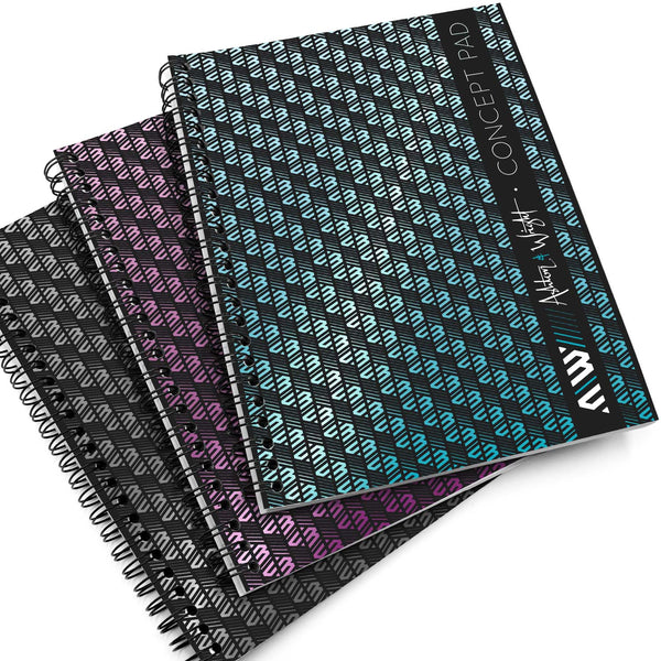 A5 Concept Pads - Wiro Notebooks - 200 Pages - Black Edition