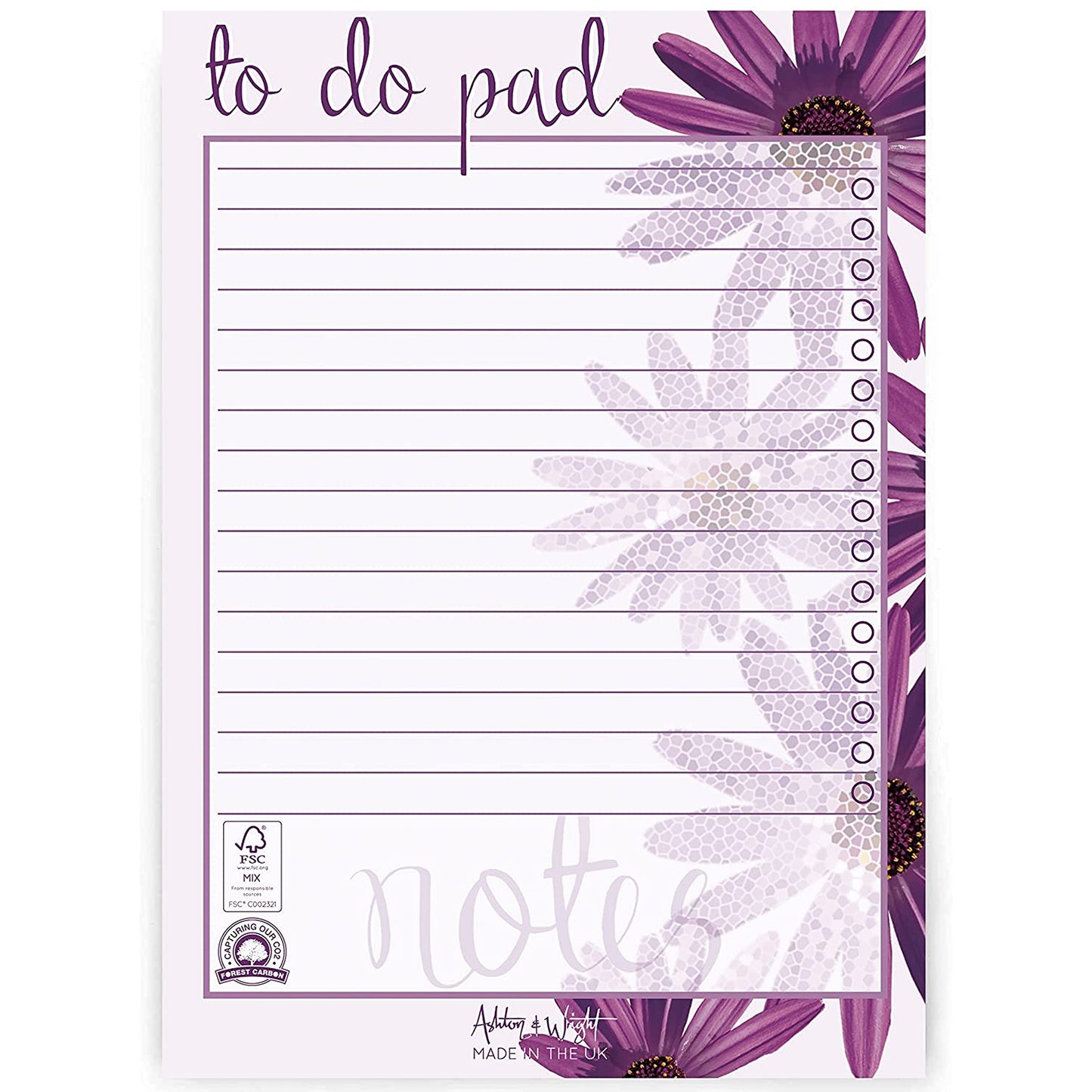 Daily to do Pad - A5 Cape Daisy Desk Planner Organiser