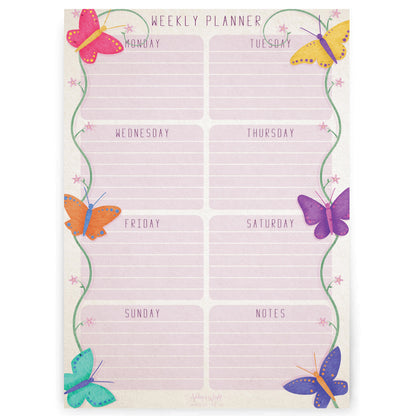 A4 Weekly Planner  - Butterfly Design