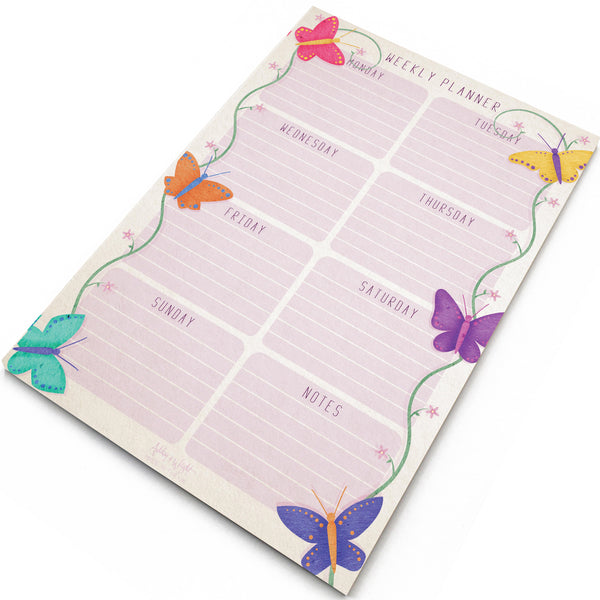 A4 Weekly Planner  - Butterfly Design