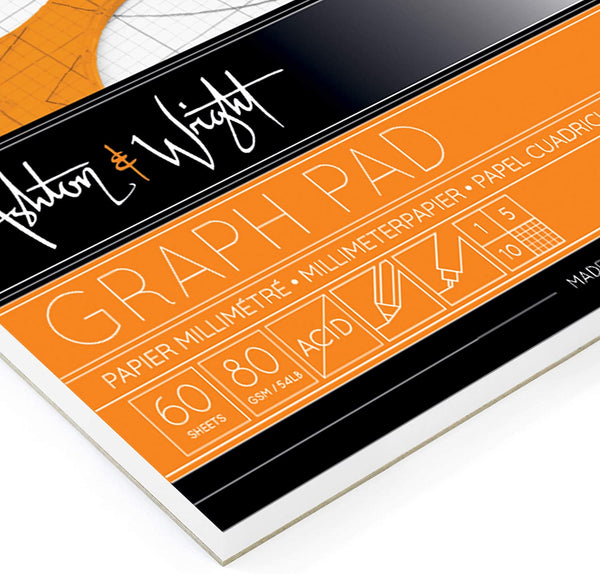 A4 Grey-Grid Graph Pad