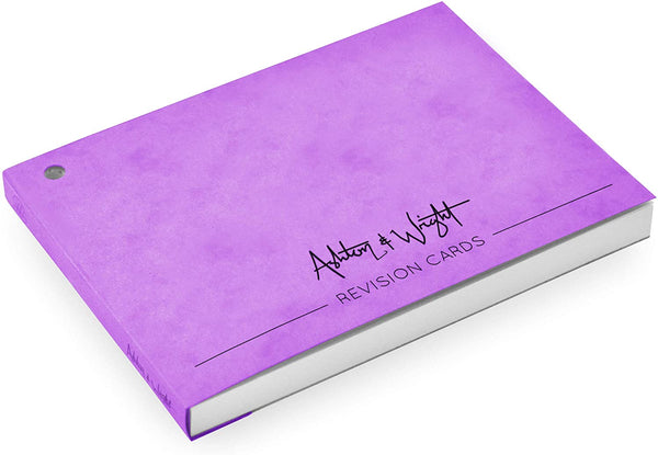 Revision Cards Book - Violet Mottled Cover