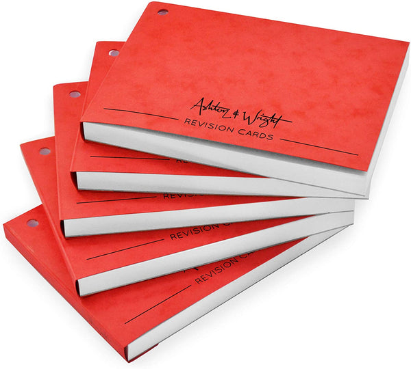 Revision Cards Book - Red Mottled Cover