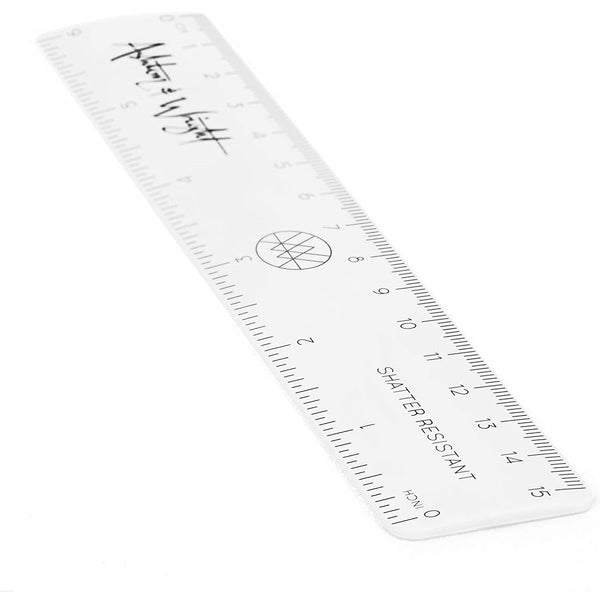 Shatter Resistant Clear Rulers - 6 Inch / 15cm
