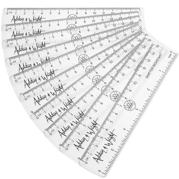 Shatter Resistant Clear Rulers - 6 Inch / 15cm