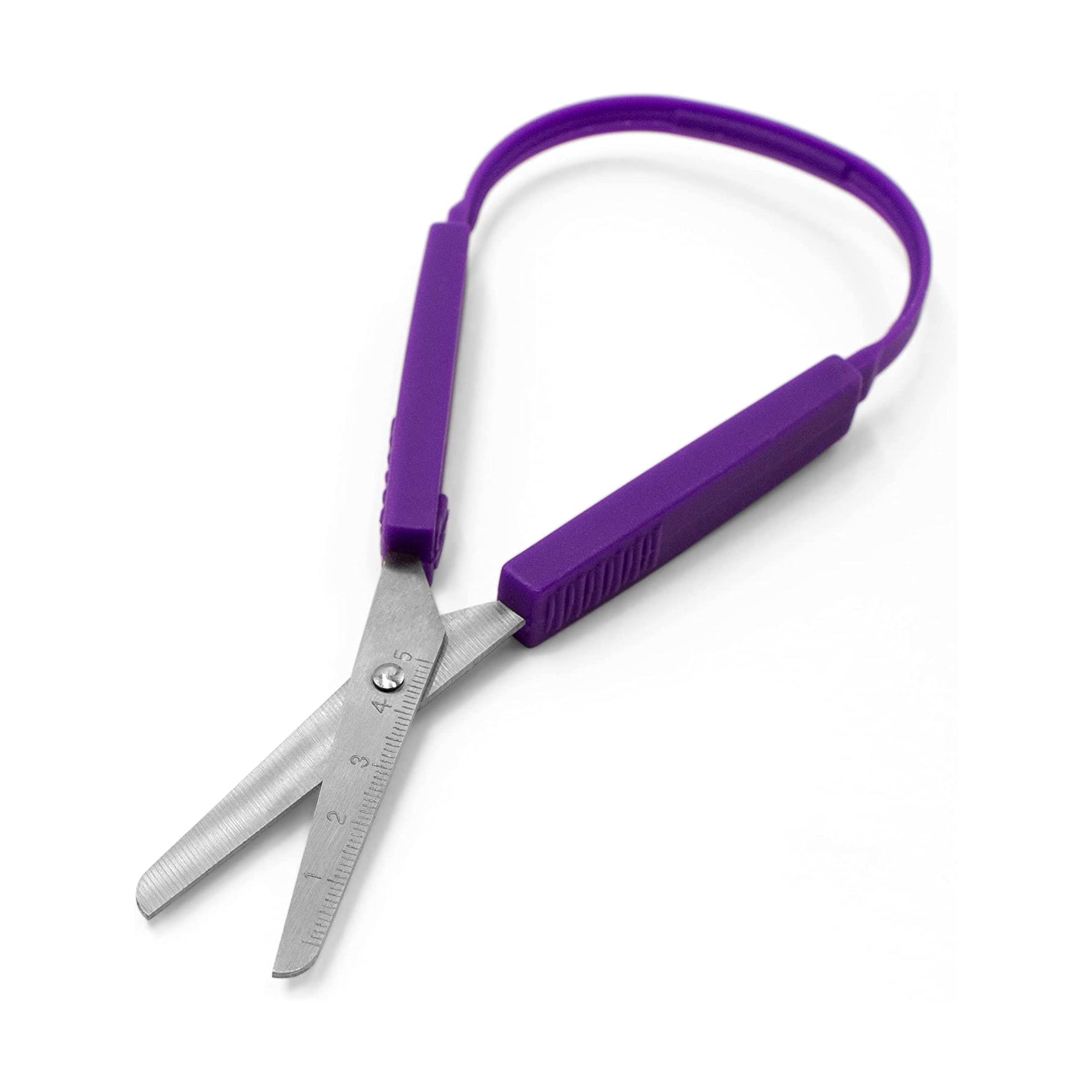QIANG Loop Scissors for Children and Teens, Right and Lefty Support,  Easy-Open Squeeze Handles Safety Scissors Toddler Safety Craft Scissors  Student 
