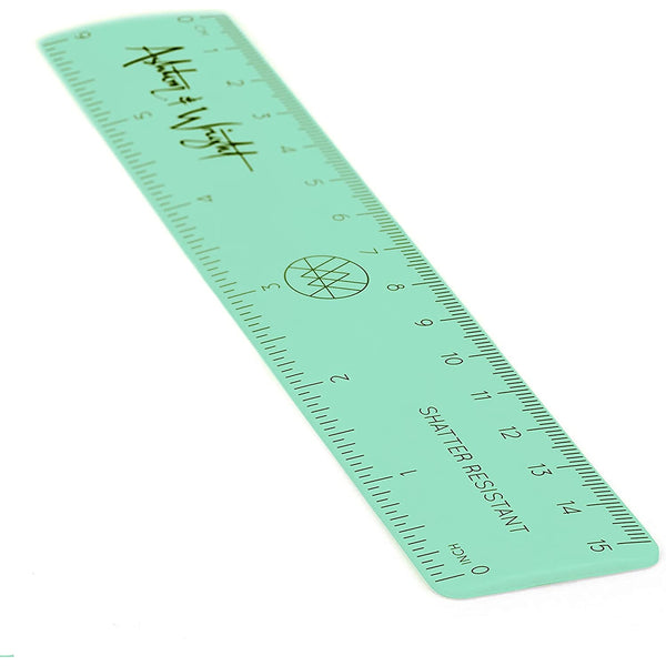 Shatter Resistant Pastel Rulers - 6 Inch / 15cm