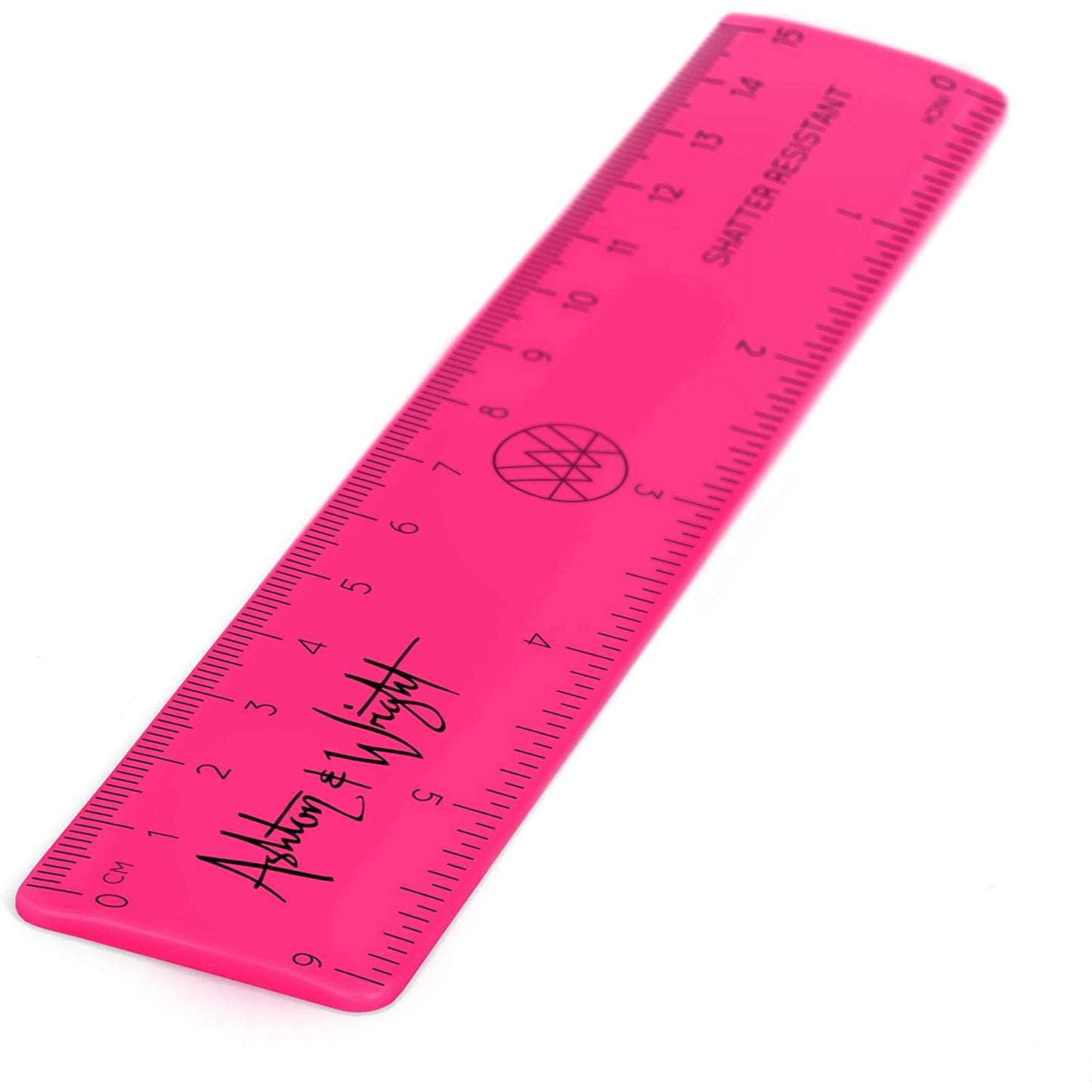 Shatter Resistant Tropical Neon Rulers - 6 Inch / 15cm